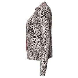 Marc Cain-MARC CAIN, cardigan with leopard print-Brown