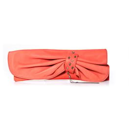 Autre Marque-Maison Du Posh, clutch rosa corallo con teschi-Rosa