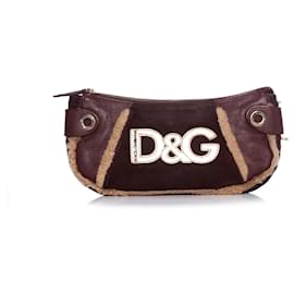 Dolce & Gabbana-DOLCE & GABBANA, Brown clutch bag-Brown