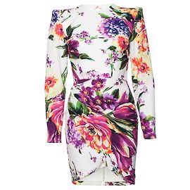 Autre Marque Alex Perry, Robe courte à imprimé fleuri Anais. Multicolore