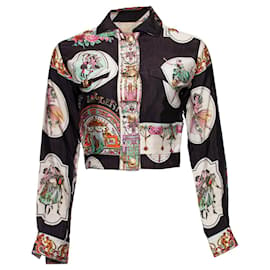 Gianni Versace-Gianni Versace Couture, jaqueta com estampa de bailarina-Multicor