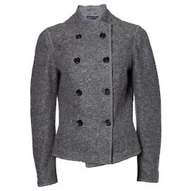 Autre Marque Giuseppina & Co, Giacca in lana con petto foderato grigio Grigio