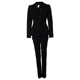 Conjunto Versace de Lã Preto com Blazer e Calça Preto