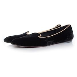 Dolce & Gabbana-DOLCE & GABBANA, Velvet loafers in black-Black