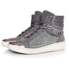Stella Mc Cartney Stella McCartney, baskets cloutées Gris