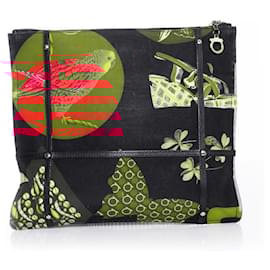Autre Marque-Salvatore Ferragamo, Zip Clutch with leopard print-Multiple colors