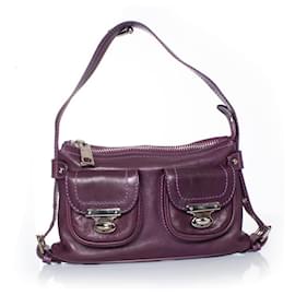 Marc Jacobs-MARC JACOBS, Purple Leather Handbag-Purple