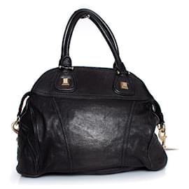 Givenchy-Givenchy, Sac à main rossignol en cuir noir-Noir