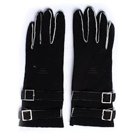 Autre Marque-EMPORIO ARMANI, gants en tissu-Noir