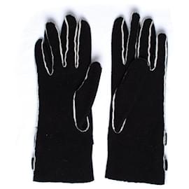 Autre Marque-EMPORIO ARMANI, fabric gloves-Black