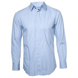DOLCE & GABBANA, camisa azul a rayas Azul