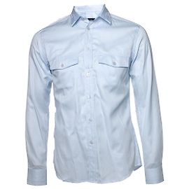 GIVENCHY, camisa azul clara com bolsos Azul