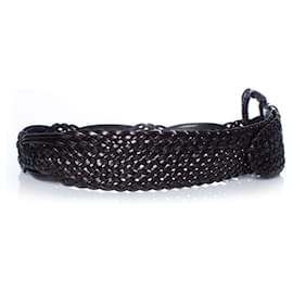 Anne Fontaine-Anne Fontaine, Braided leather belt-Black