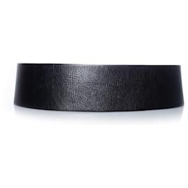 Plein Sud-Plein Sud, Black leather belt with double buckle-Black