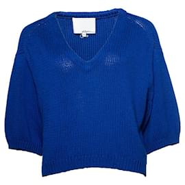 Phillip Lim-Philip Limm, knitted blue top-Blue