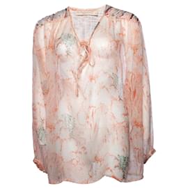 Autre Marque-Mes Demoiselles, blouse with floral print-Pink