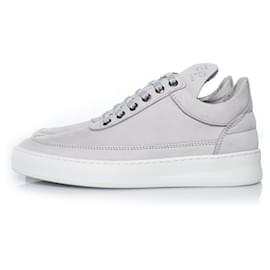 Autre Marque-Filling Pieces, sneaker in grey nubuck leather-Grey