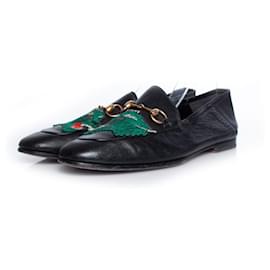 Gucci-gucci, Horse bit loafers with panther-Black