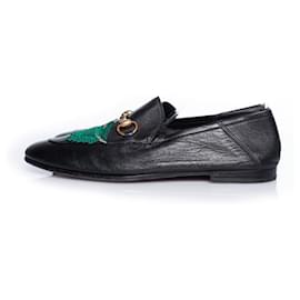 Gucci-gucci, Horse bit loafers with panther-Black