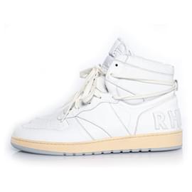 Autre Marque-rhude, High top leather sneaker-White