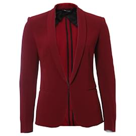 Rag & Bone-Pano N Osso, blazer cor bordeaux.-Vermelho