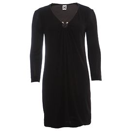 MISSONI, robe noire avec décoration argentée Noir