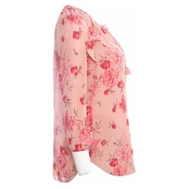 Rebecca Taylor-Rebecca Taylor, camicetta rosa con stampa floreale-Rosa