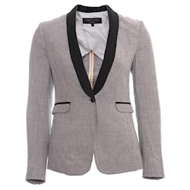 Rag & Bone-RAG Y HUESO,  blazer a rayas con vuelta azul-Azul