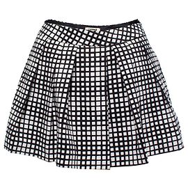 Autre Marque L'agence, black and white checked skorts Other