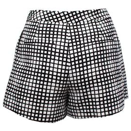 Autre Marque-L'agence, black and white checked skorts-Other
