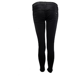 Rag & Bone-RAG & BONE, schwarze Jeans mit Glanzbeschichtung-Schwarz