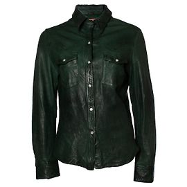 Autre Marque Loja Jean, camisa de couro verde Verde