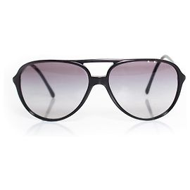 Chanel, Black aviator sunglasses Black