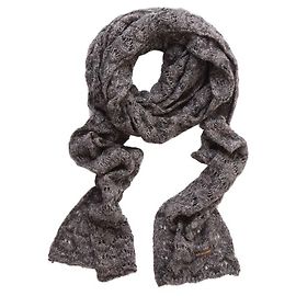 DOLCE & GABBANA, Cachecol cinza de malha aberta com lurex. Cinza