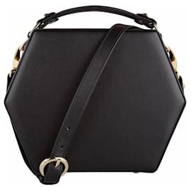Autre Marque-By Bordon, black leather Charlee bag.-Black