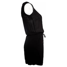 Autre Marque-James Perse, robe noire semi-transparente.-Noir