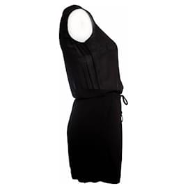 Autre Marque-James Perse, black semi transparent dress.-Black