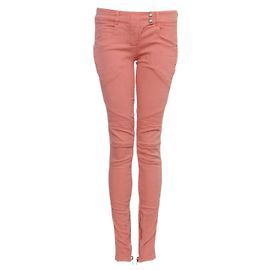 Balmain Balmaın, jeans moteros rosas. Rosa