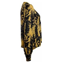 A.L.C-EN.l.do. blusa color mostaza en seda-Negro,Amarillo