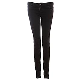 Dsquared2, jeans neri con hardware argento. Nero