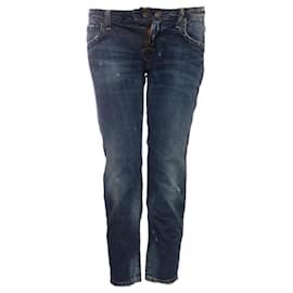 Dsquared2-Dsquared2, blaue Boyfriend-Jeans-Blau