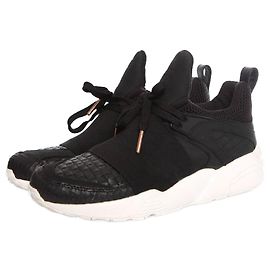 Autre Marque PIÈCES DE REMPLISSAGE X PUMA, baskets à bride box en édition limitée en taille 37. Noir