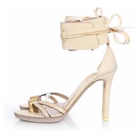 Reed Krakoff-Reed Krakoff, beige sandals in size 39.-Other