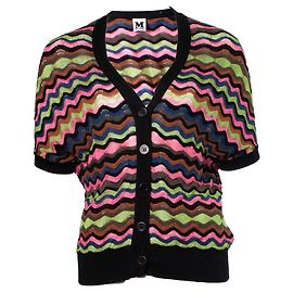 M MISSONI, cardigan multicolore à manches courtes Multicolore