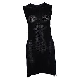 ZADIG & VOLTAIRE, offenes Webkleid in Schwarz Schwarz