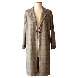 Weill long jacket Black Eggshell