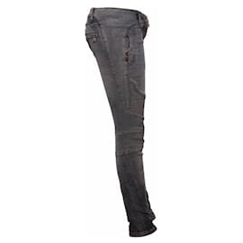 Balmain-balmain, jeans biker azzurri di taglia 36fr/XS.-Blu