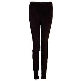 Autre Marque NIKKIE, Schwarze Hose in Wildlederoptik. Schwarz