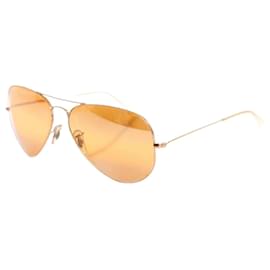 Autre Marque-Strahlenschutz, Goldfarbene Pilotenbrille. (Sonderausgabe)-Golden