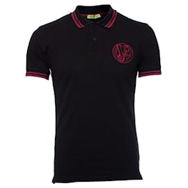 Versace Jeans Couture-VERSACE JEANS, Polo negro.-Negro
